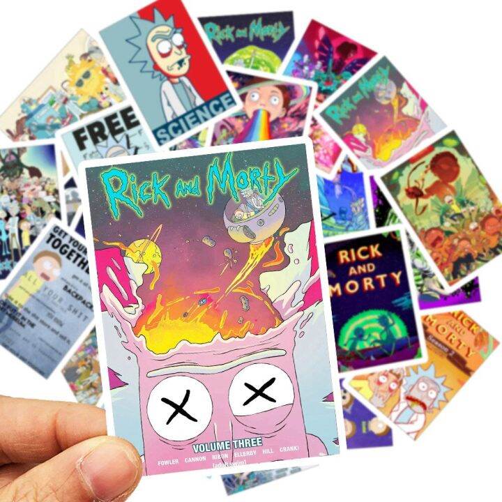 sale-nancarenko1977-25ชิ้นผสม-rick-และ-morty-สติ๊กเกอร์การ์ตูนสำหรับสติกเกอร์ไวนิลสำหรับโทรศัพท์หมวกกันน็อคกระเป๋าแล็ปท็อปตกแต่งไม่มีซ้ำกันสติกเกอร์