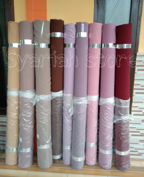 2.5m Kain Bahan Wolfis Grade A | Lazada Indonesia