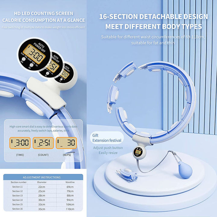 ห่วง-hoola-อัจฉริยะสำหรับ-nsbk53eemmt-ที่มีน้ำหนักสามารถถอดออกได้พร้อมการออกกำลังกายผู้ใหญ่นวดลูกบอลปั่นอัตโนมัติ360องศาสำหรับการลดน้ำหนัก