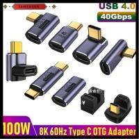 FAHEEMIDEN การถ่ายโอนข้อมูล ชาร์จได้อย่างรวดเร็ว 100วัตต์ค่ะ USB4 40Gbps ตัวแปลงสัญญาณ อะแดปเตอร์ OTG USB C ถึง Type C