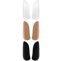 Medial &amp; Lateral Heel Wedge Silicone Insoles for Supination and Pronation, Corrective Adhesive Gel Shoe Inserts for Bow Legs, Foot Alignment, Knock Knee Pain