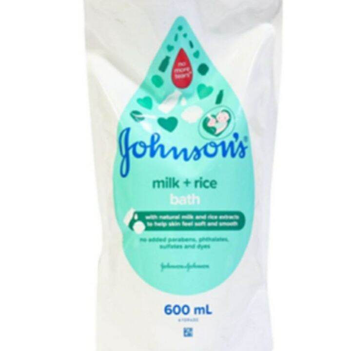 Johnson's Baby Bath Wash Milk + Rice Refill 600mL Lazada PH