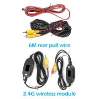 【CW】RCA Video Cable Wireless Video Transmitter Receiver For Parking Reversing Backup Camera 2.4GHz Wireless Video Transmitter Kit