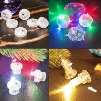 50pcs Individual DIY Small LED Lights Keychain Kit Crafts Mini Battery Powered Handmade Cordless Glow Party Decor