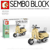 บล็อกตัวต่อรถเวสป้า VASPA SEMBO BLOCK 6104 จำนวน 183 ชิ้น