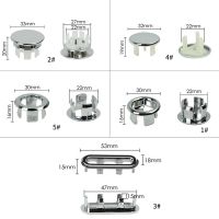 (MENGHONG)แหวนล้นทรงกลม,อุปกรณ์เสริมสำหรับอ่างล้างหน้าห้องน้ำห้องครัวหลุมล้นเงินแบบพกพาใช้งานได้ฝาครอบมีรูเสียบสำหรับอ่างล้างหน้า