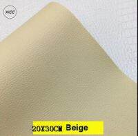 หนังแพทช์เทียมกันน้ำลิ้นจี่ซ่อมรถหลุมโซฟา PU หลากสีมีสติกเกอร์ตกแต่งยาว20X30ซม. ติดในตัวเอง