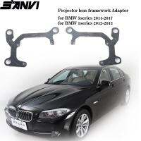 Sanvi ไฟหน้ารถกรอบสำหรับ Bmw 5Series 2011 2017 1Series 2012 2013 Bi เลนส์โปรเจ็คเตอร์ Led 2ชิ้น