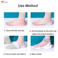 1 Pair Concealed Footbed Enhancers Invisible Height Increase Silicone Insoles Pads