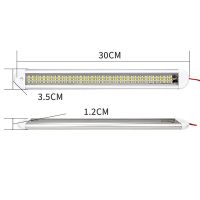 ไฟอ่านหนังสือ LED 120ดวงบาร์แสงภายในรถ12V พร้อมสวิตช์เปิด/ปิดสำหรับรถตู้รถบรรทุก RV (4ชิ้น)