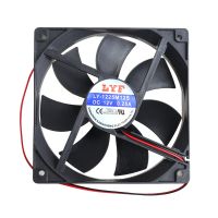 xinp✨ 12cm High Speed Computer DC 12V 2Pin PC Case System Hydraulic Cooling Fan 12025