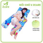 Gối ôm chữ U dành cho bà bầu Zcare giúp mẹ bầu hết đau lưng Gối ôm chữ U