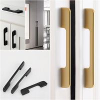 ☽ Gold Long Furniture Handles Kitchen Accessories Drawers Handle Cabinet Knobs and Aluminium Alloy Wardrobe Door Pull Hardware