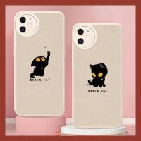 youth simple Phone Case For iphone 11 couple protective solid color cute Cartoon anti-fall airbag personality luxurious