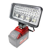 brightness working High light converter adapter suitable for Milwaukee 18V lithium battery M18