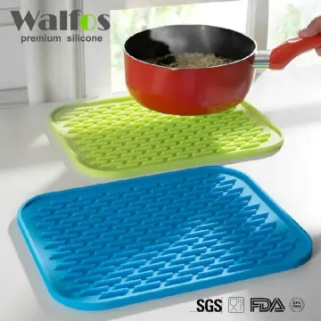 Silicone Trivets Mat Walfos Silicone Trivet Mat For Hot Dishes Holder  Trivets For Hot Pots And Pans Silicone Mat Easy For Clean - AliExpress