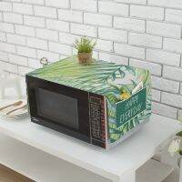 Printed Cotton Linen Fabric Microwave Oven Dust Cover Storage Bags European Style Anti-oil Microwave Oven Protective Cover FC112