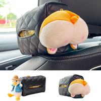 Car Tissue Holder Soft Plush Animal Cute Tissue Cover Decorative Napkin Holder Paper Holder Boxes Car Accessories for Car Bathroom Home sturdy