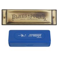 Blues C Key Harmonica 10 Holes 20 Tones High-end Bronze Color Musical Instrument Woodwind Mouth Organ Swan Harmonicas Harps