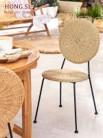 Exclusive customization Leisure rattan dining table and chairs homestay terrace outdoor courtyard balcony small table and chairs net red waterproof rattan chair outdoor furniture