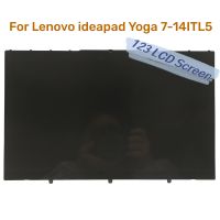 หน้าจอสัมผัส LCD 14.0ชุดประกอบดิจิไทเซอร์สำหรับ Lenovo Ideapad โยคะ7-14ITL5 82BH เมทริกซ์อะไหล่หน้าจอ FHD 1920X1080 30พิน