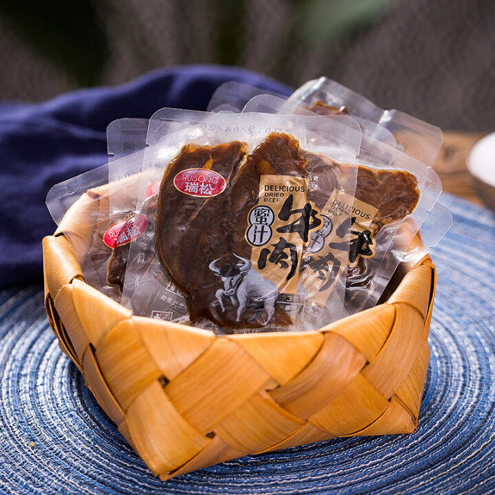 Ruisong honey sauce beef jerky Huling beef Ruisong food big knife beef