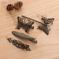 ∈ 1 PC Vintage Beautiful Hair Clip Crown Butterfly Leaves Metal Hairpin Girls Bobby Pin Fashion Women Hair Styling Accessories