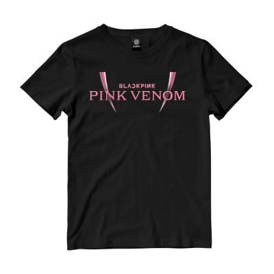 [มีสินค้า]เสื้อยืดโอเวอร์ไซส์เสื้อยืด ลาย Black Pink Venom Born Pink Merchandise Blackpink Kpop Rose Jisoo Jennie สีชมพู S-5XL