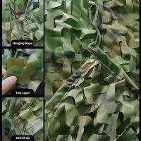 พรางทหารสุทธิ Camo สุทธิ4*3เมตร1.5*3เมตรเบารถเต็นท์ร่มกันสาดตั้งแคมป์ผ้าใบกันน้ำที่พักพิงดวงอาทิตย์ Fightcamouflage ตาข่าย