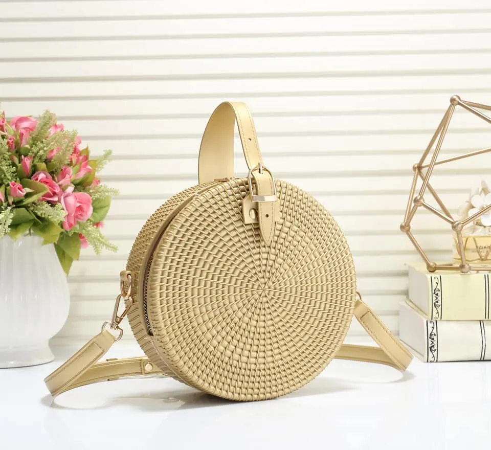 Jelly rattan clearance round bag