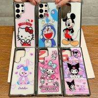 การ์ตูน Hello ตะเข็บคิตตี้ Mickey Mouse My Melody Kuromi Doraemon StellaLou เมาส์เคสโทรศัพท์มือถือสำหรับ Samsung S23 S22พิเศษ S21พิเศษ S20พิเศษกันกระแทกเป็นพิเศษฝาหลังโทรศัพท์สำหรับ Samsung S23 S21 S20 S22บวกเปลือกหลัง