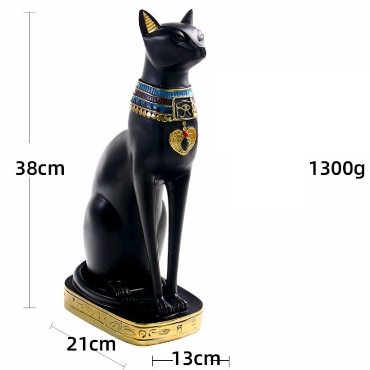 resin-egyptian-cat-bastet-figurine-anime-egyptian-goddess-statue-sculpture-home-bar-office-desktop-decoration