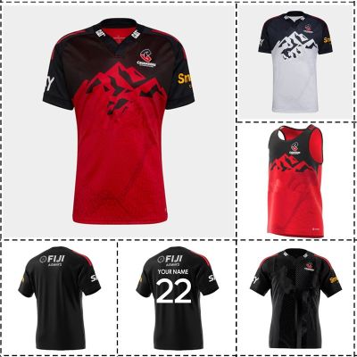 Singlet Super （Print 2022 Name Rugby Custom Quality Rugby Mens Size:S-5XL Number）Top Jersey [hot]Crusaders Training Away / / / Home