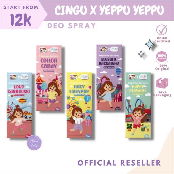 DEO SPRAY CHINGU X YEPPU YEPPU DEODORAN SPRAY BPOM APPROVE ORIGINAL Lazada Indonesia