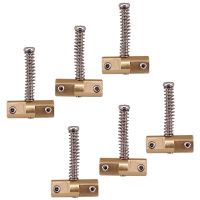 Guitar Compensated Bridge Brass Saddles Set 10.8mm Style Bridge Saddle for TL Style 6 Strings Electric Guitar Part(6Pcs)