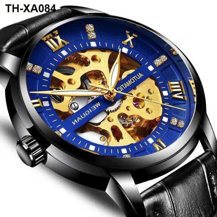 ของแท้นาฬิกาแฟชั่นผู้ชาย-tourbillon-กลไกอัตโนมัตินาฬิกาผู้ชายกลวงเรืองแสงกันน้ำ-2021-ใหม่สวิส