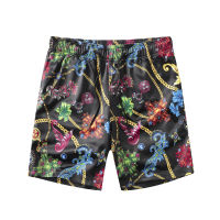 European and American mens wear summer 2022 new Chain printed slim beach pants Fashion casual shorts Five minutes of pants