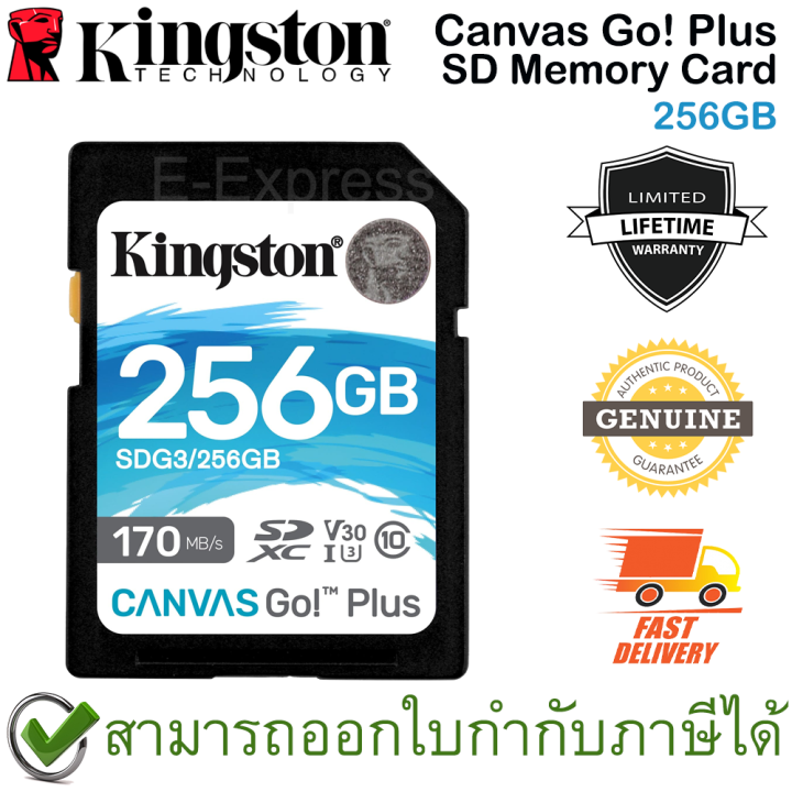 kingston-canvas-go-plus-sd-memory-card-256gb-ของแท้-ประกันศูนย์-limited-lifetime-warranty