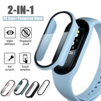 PC Case + Glass For Xiaomi Mi Band 7 6 5 4 Screen Protector Full Cover On Xiomi Watch Miband 7 6 Mi7 Mi6 Tempered Glass Cases Smartwatches