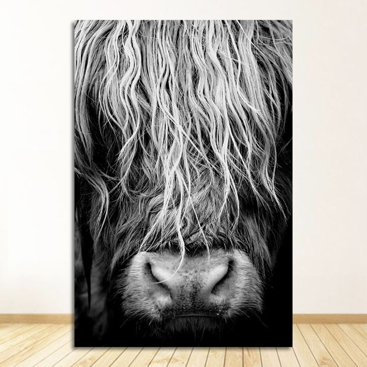 cattle-print-on-canvas-wall-art-pictures-animal-painting-for-living-room-home-decor-modern-abstract-scottish-highlander