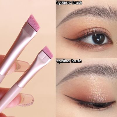 Blade Make-up Brushes Angled Thin Eyebrow Brush Ultra Thin Fine Eyeliner Brush Liner Tapered Silkworm Brow Beauty Make-Up Tools Makeup Brushes Sets