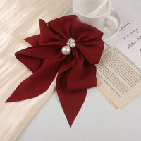 Headgear Clip Ponytail Clip Hair Pearl Ladies Bow