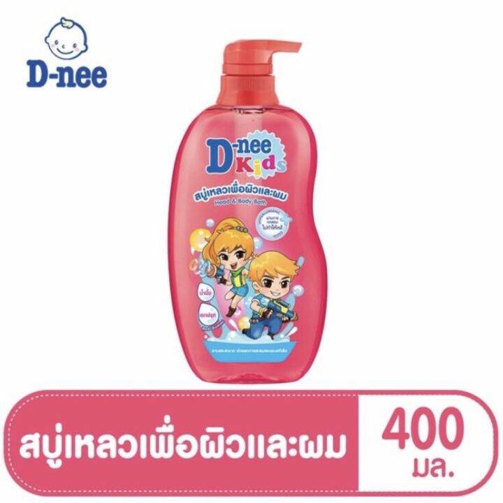 dnee-ดีนี่-คิดส์-สบู่เหลวเพื่อผิวและผม-400-380-มล-กลิ่นหอมเด็กชอบ-d-nee-kids-head-and-body-bath-ดีนี่อาบน้ำ-เพื่อลูกรัก