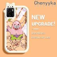 เคส Chenyyka สำหรับ VIVO Y15s Y15a Y01การ์ตูนปลาดาวแพททริกสีสันสดใสน่ารักมอนสเตอร์ตัวเล็กเลนส์กล้องถ่ายรูปแบบนิ่มเคสโทรศัพท์โปร่งใสซิลิโคนเคสป้องกันแบบใสกันกระแทก