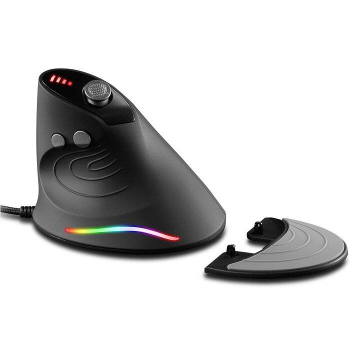 ZELOTES C10 Vertical Gaming Mouse Wired RGB Ergonomic USB Optics Mouse Programmable Laser Mice