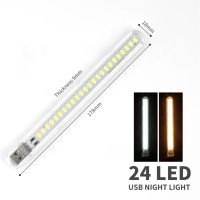 【CC】 2-24LED Led Lights USB Night Book Protection Reading