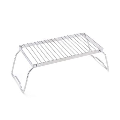 Outdoor Striped Barbecue Grill Stainless Steel Pot Folding Bracket Portable Rack Drain Rack Barbecue Grill