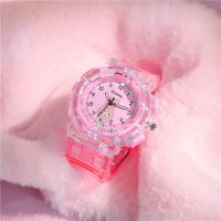 【Hot Sale】 Childrens cartoon cute electronic watch little girl boy elementary school student simple Korean version just the time luminous waterproof