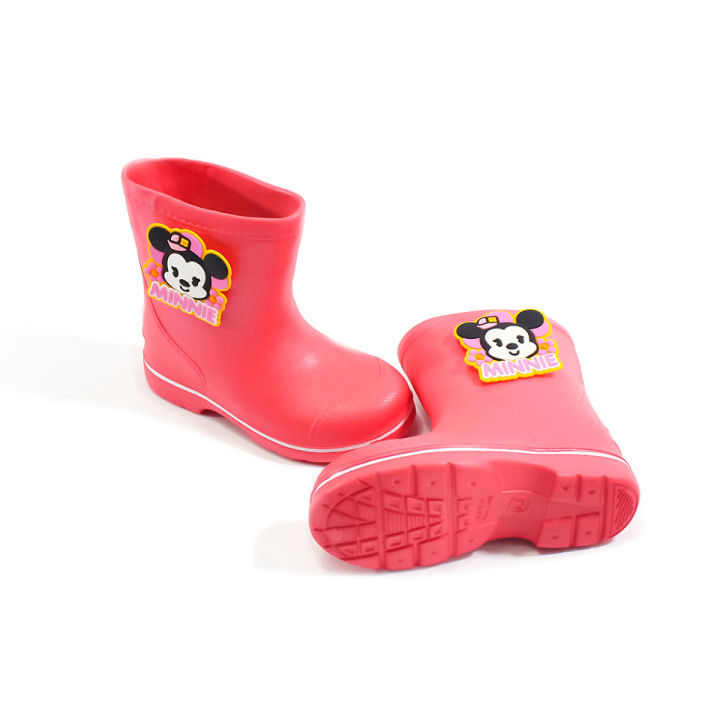 disney-รุ่น-cd211s-รองเท้าบูทเด็กกันน้ำ-รองเท้าบูทสำหรับเด็กแบบสูง-รองเท้าบูทเด็กสีหวาน-รองเท้าบูทแบบยางน้ำหนักเบา-รองเท้าบูทใส่หน้าฝน
