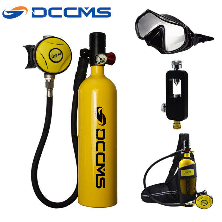 Respirator Air Tank With Hand Pump DCCMS Scuba Diving Cylinder Oxygen ...